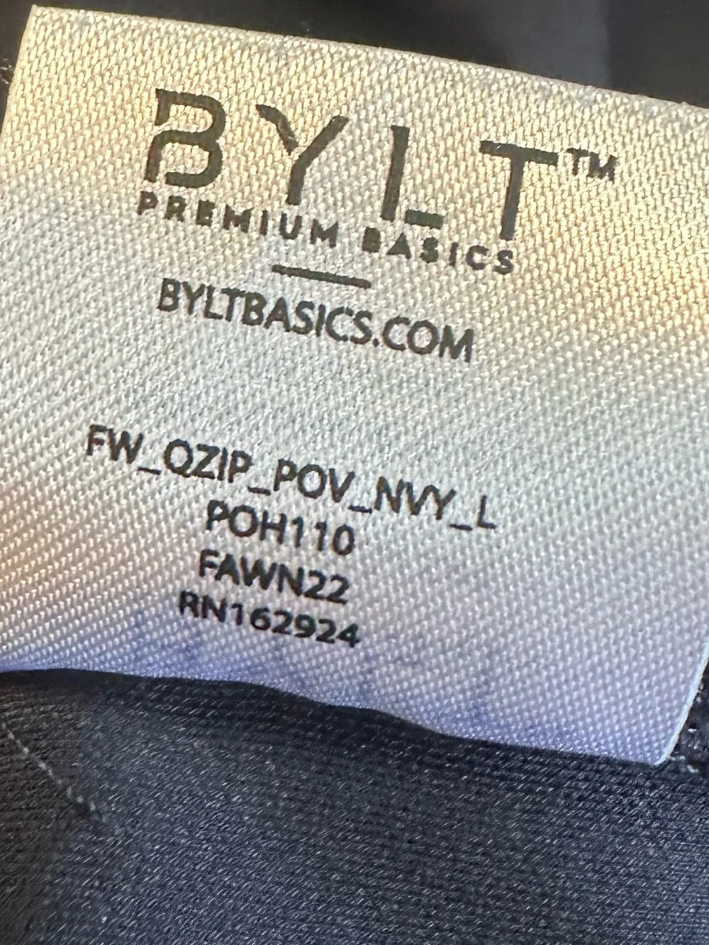BYLT Navy Elite + Fairway Pullover Large Sporty Casual Preppy Sweater Golf